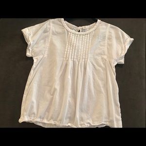 Jcrew kids white blouse